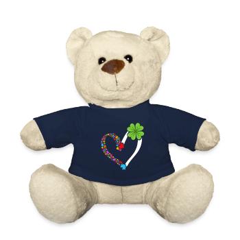 Autisme Neurodiversité Gentillesse - Nounours - bleu marine - Devant