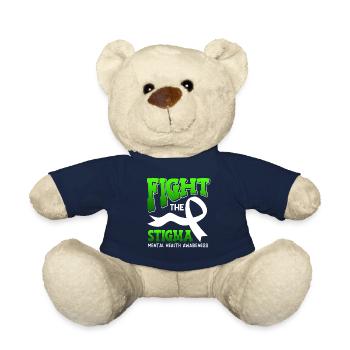 Mental Health Fight the Stigma - Teddy Bear - french navy - Front