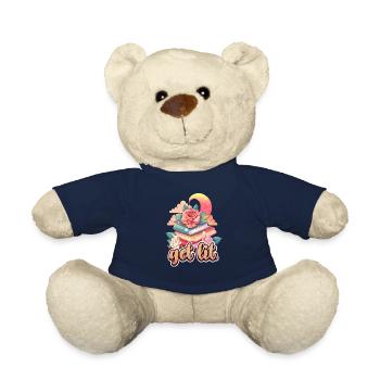 Obtenez Lit Book Lover Rat de bibliothèque et lecteur - Nounours - bleu marine - Devant