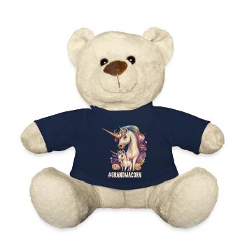 Omacorn Muttertag Einhörner Großmutter Unicorn - Teddy - French Navy - Vorne