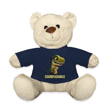 Omasaurus Grandma Mother's Day Dinosaur Fan - Teddy Bear - french navy - Front