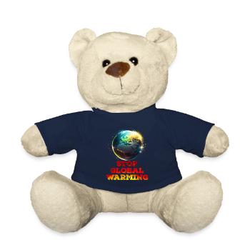 Erderwärmung Stop Rettet die Erde Klimaaktivist - Teddy - French Navy - Vorne