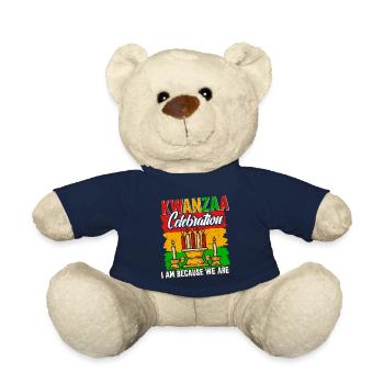 Kwanzaa Celebrate - Teddy Bear - french navy - Front
