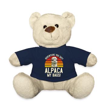 Alpaca my Bags Mountaineer Funny Hiking - Teddy Bear - french navy - Front
