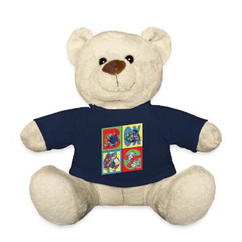 Boxen Boxer Boxkampf Sport Tiere Cartoon Comic - Teddy - French Navy - Vorne