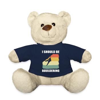 Rock climber, bouldering, alpinist - Teddy Bear - french navy - Front