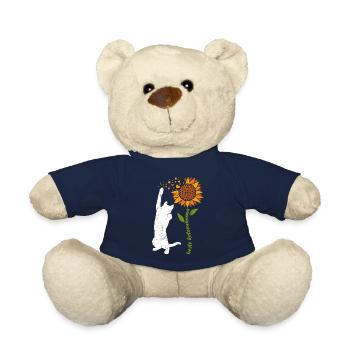 Beste Katzenmama Sonnenblumen Katzenliebhaberin - Teddy - French Navy - Vorne