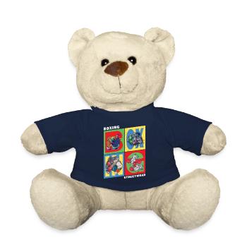 Boxen Boxer Boxkampf Sport Tiere Cartoon Comic - Teddy - French Navy - Vorne