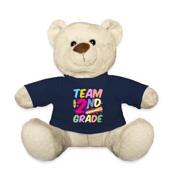 Team Zweite Klasse Lehrer Zweitklässler Schule - Teddy - French Navy - Vorne