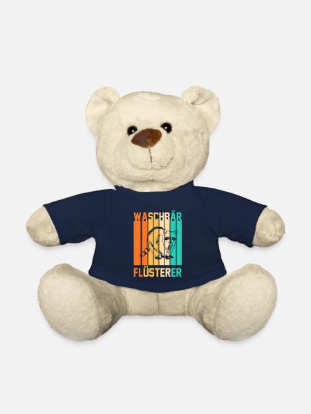 Tiermotiv Waschbär - Teddy - French Navy