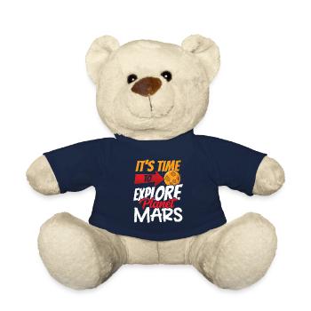 Il est temps d’explorer la planète Mars - Nounours - bleu marine - Devant