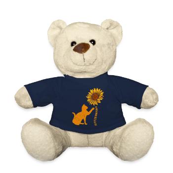 Katzenmama Sonnenblumen Katzenliebhaberin - Teddy - French Navy - Vorne