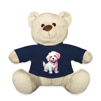 Doux art maltais - Nounours - bleu marine - Devant
