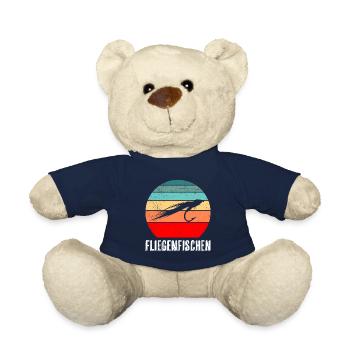 Fliegenfischen Fischjagd Fliegenangler Angeln - Teddy - French Navy - Vorne