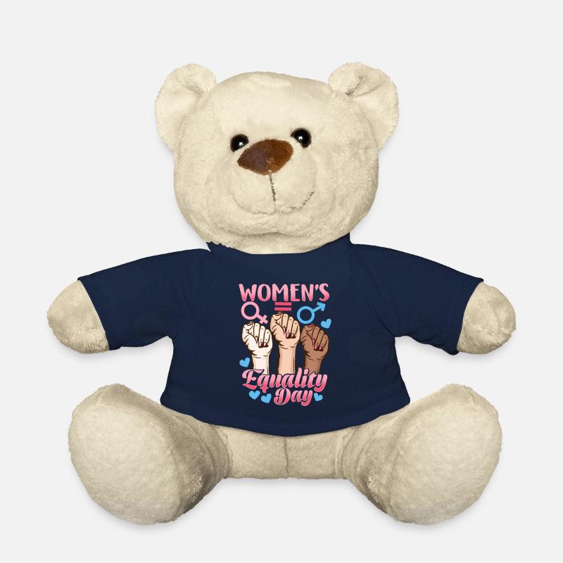 Women's Equality Day Feminist Gift - Teddy Bear - french navy