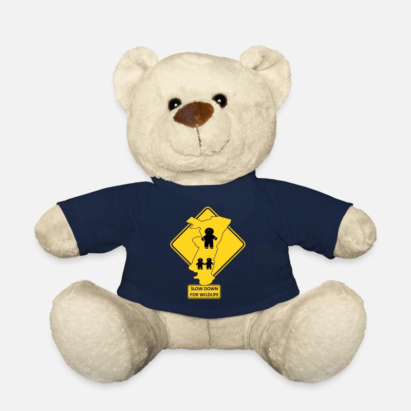Alsace Slow Down Wildlife - Teddy Bear - french navy