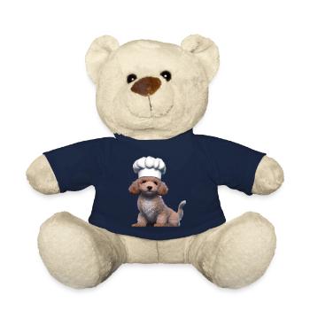 Caniche Chiot Chien Amour Caniche Chien Propriétaire Chien Chiot - Nounours - bleu marine - Devant