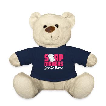 Soap Making, Soap Maker, Soapologist - Teddy Bear - french navy - Front