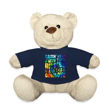 Tie dyeing peace - Teddy Bear - french navy - Front