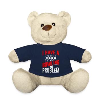 Bowlingspieler J’ai un problème de bowling Bowler - Nounours - bleu marine - Devant