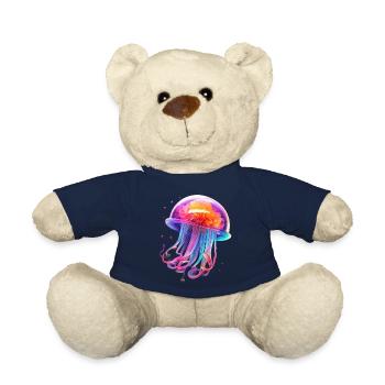 LGBTQIA+ Regenbogen Qualle - Teddy - French Navy - Vorne