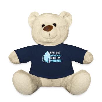 Anesthesiologist Anesthesiology - Teddy Bear - french navy - Front