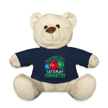 Jeu de pétanque amusant - Nounours - bleu marine - Devant