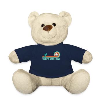 Bowlingspieler How I Roll Bowling Shirt - Teddy Bear - french navy - Front