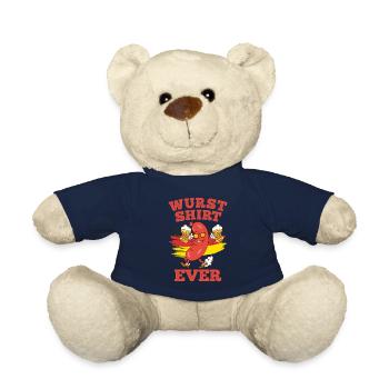 Wurst Shirt Ever Deutsches Essen Bierfan - Teddy Bear - french navy - Front