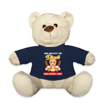 Qui a besoin d’une chemise traditionnelle dirndl - Nounours - bleu marine - Devant