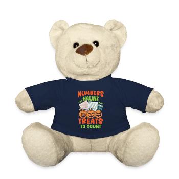 Zahlen Haunt Treats zu zählen Buchhalter Halloween - Teddy - French Navy - Vorne