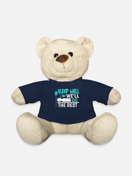 Drôle d’anesthésiste - Nounours - bleu marine