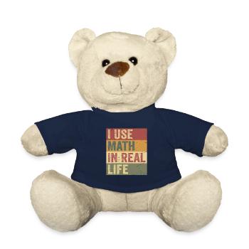 Ich benutze Mathe im wirklichen Leben lustig - Teddy - French Navy - Vorne