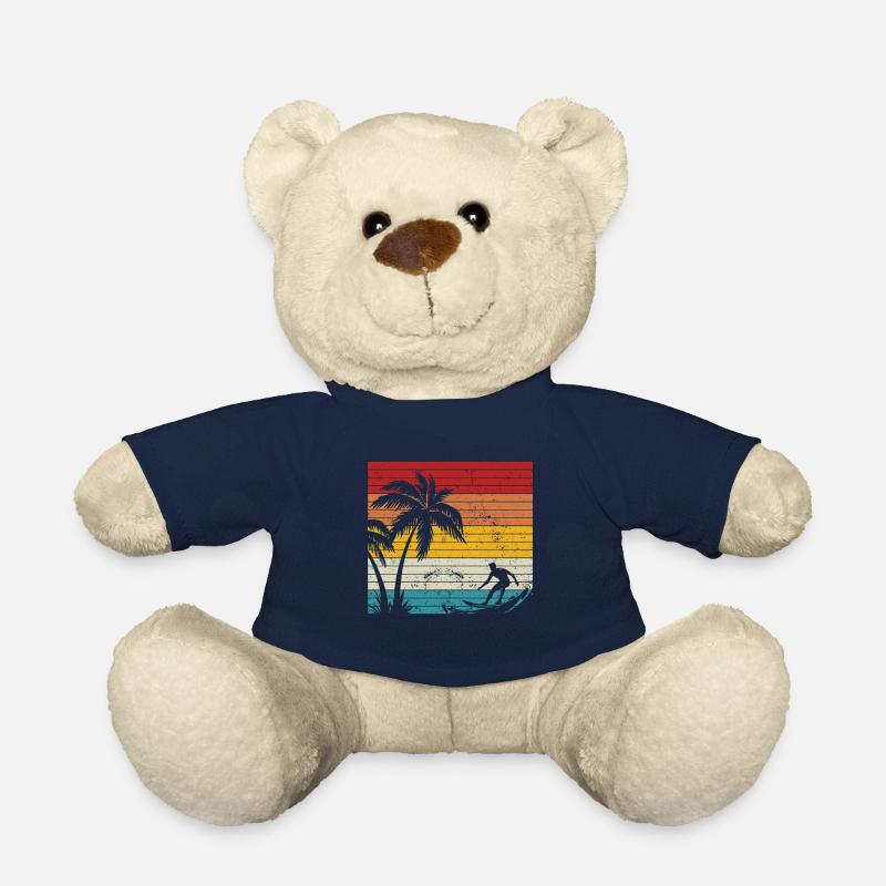 Vintage Surfer Retro Surfing Beach Surf - Teddy - French Navy