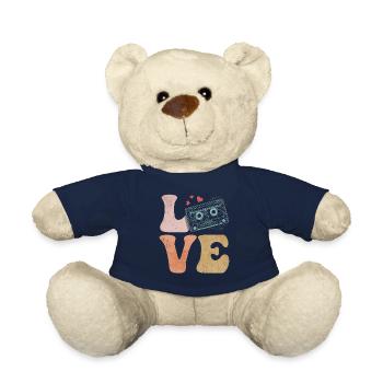 Tape cassette LOVE - Teddy Bear - french navy - Front