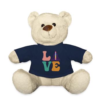 Chakra Healer Chakra Healing Reiki Master LOVE - Teddy Bear - french navy - Front