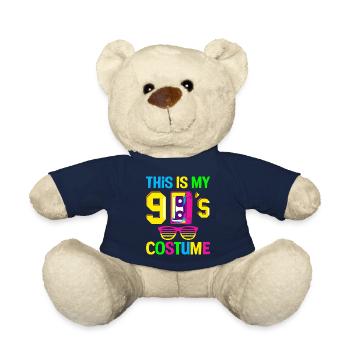 This is my Nineties 90s Party Costume 90s - Teddy Bear - french navy - Front