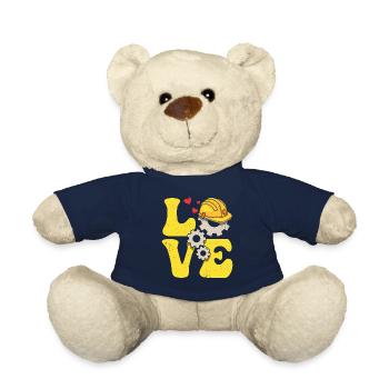 Engineer Engineering LOVE - Teddy Bear - french navy - Front