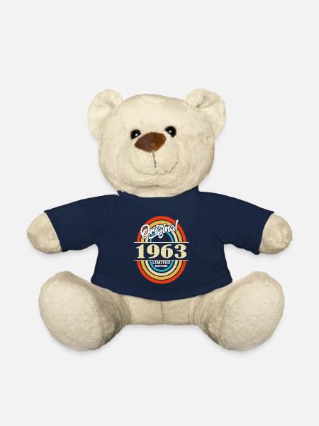 Original 1963 Vintage Vintage Birthday Retro - Nounours - bleu marine