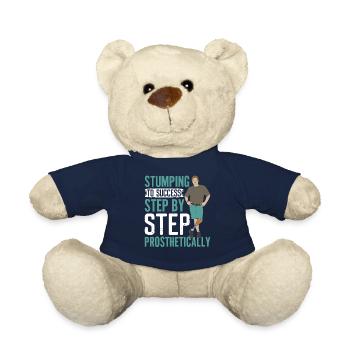 Leg prosthesis amputees - Teddy Bear - french navy - Front