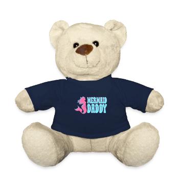 Fête d’anniversaire sirène famille assortie - Nounours - bleu marine - Devant