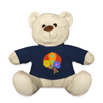 Sommer Sonne Blumen Falter Schmetterling Garten - Teddy - French Navy - Vorne