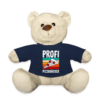 Pizzabacken Profi Pizzabäcker Pizzablech - Teddy - French Navy - Vorne