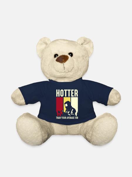 Welding Welding Worker Metalworking - Teddy Bear - french navy