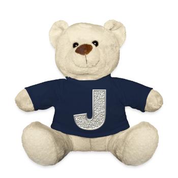 J, letter, letter J, initial, initial J, monogram, - Teddy - French Navy - Vorne
