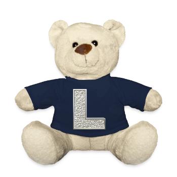 L, letter, initial, monogram, - Teddy - French Navy - Vorne