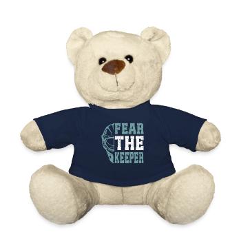 Lacrosse Goalkeeper Gloves Stick Lax Goalkeeper - Teddy Bear - french navy - Front
