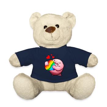 Blobfisch LGBTQ-Stolz Regenbogen - Teddy - French Navy - Vorne