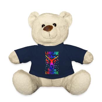 Pourquoi marcher quand on peut faire la roue - Nounours - bleu marine - Devant