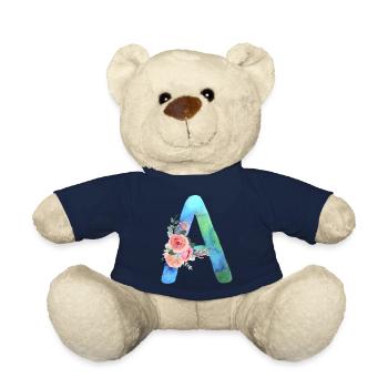 Buchstabe A Aquarell - Teddy - French Navy - Vorne